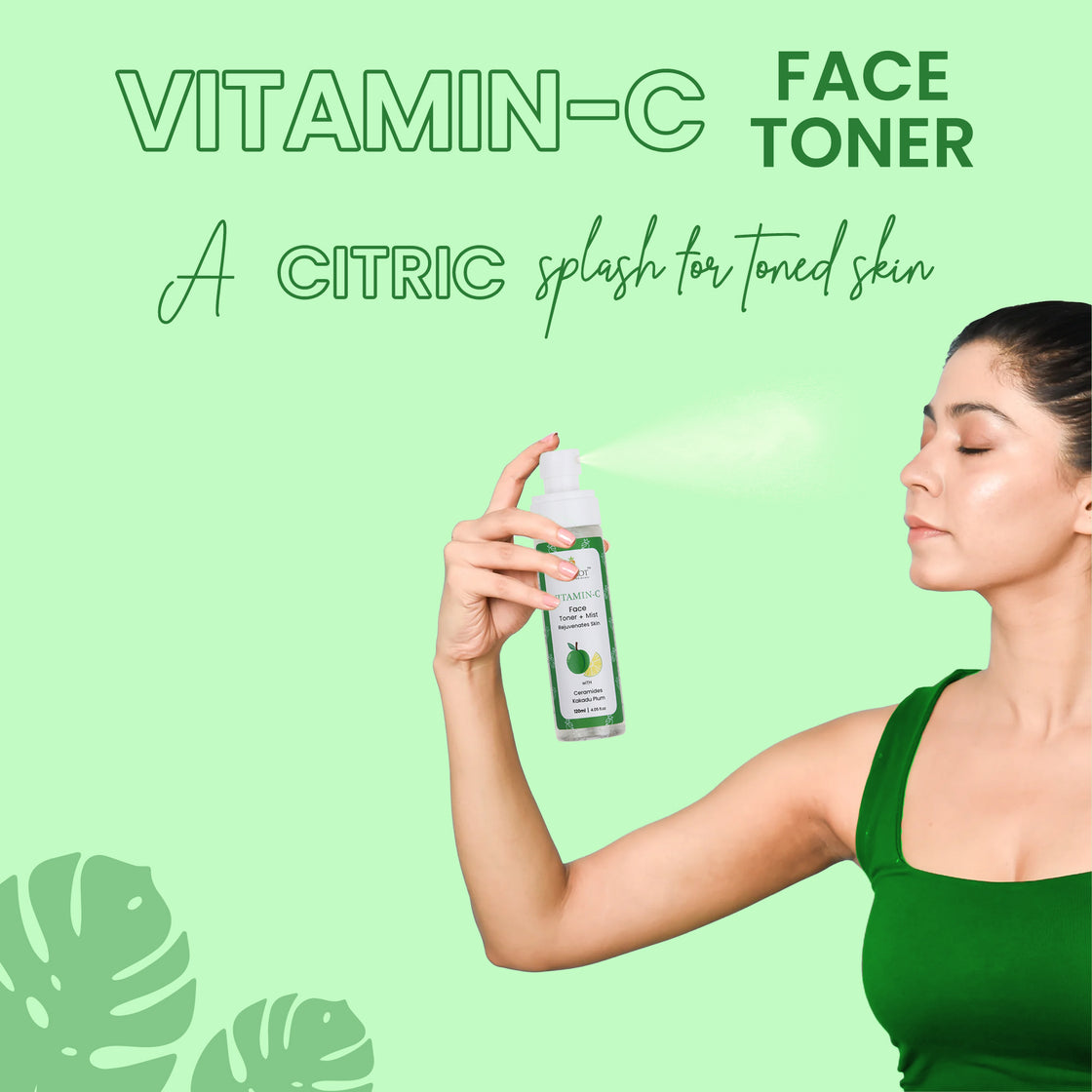 VITAMIN-C Face Toner for Skin Rejuvenation & Toning, with Ceramide, Australian Kakadu Plum, 120ml