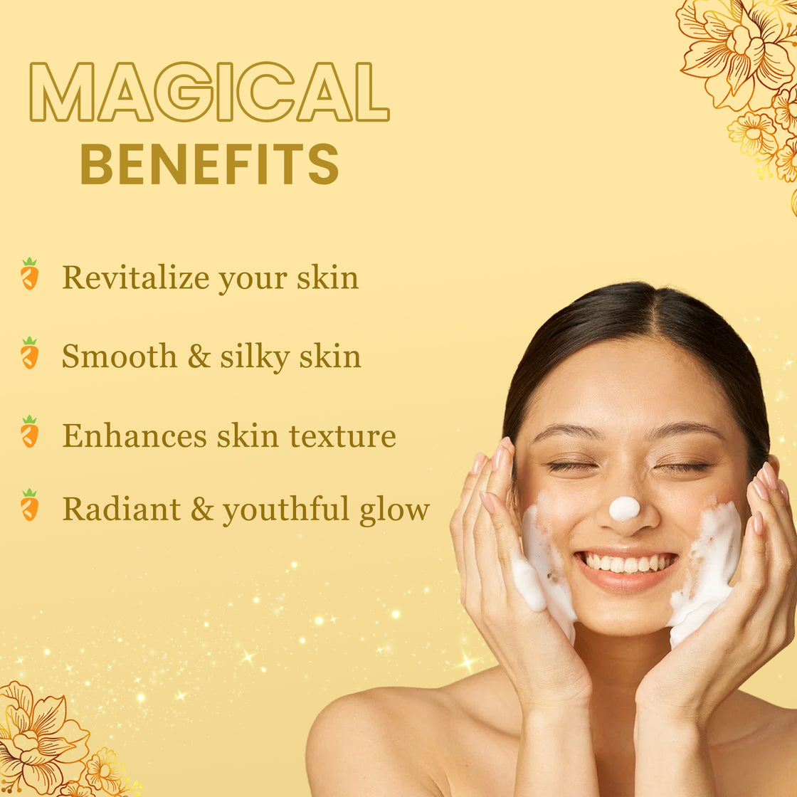 Carat Gold Face Wash Benefits