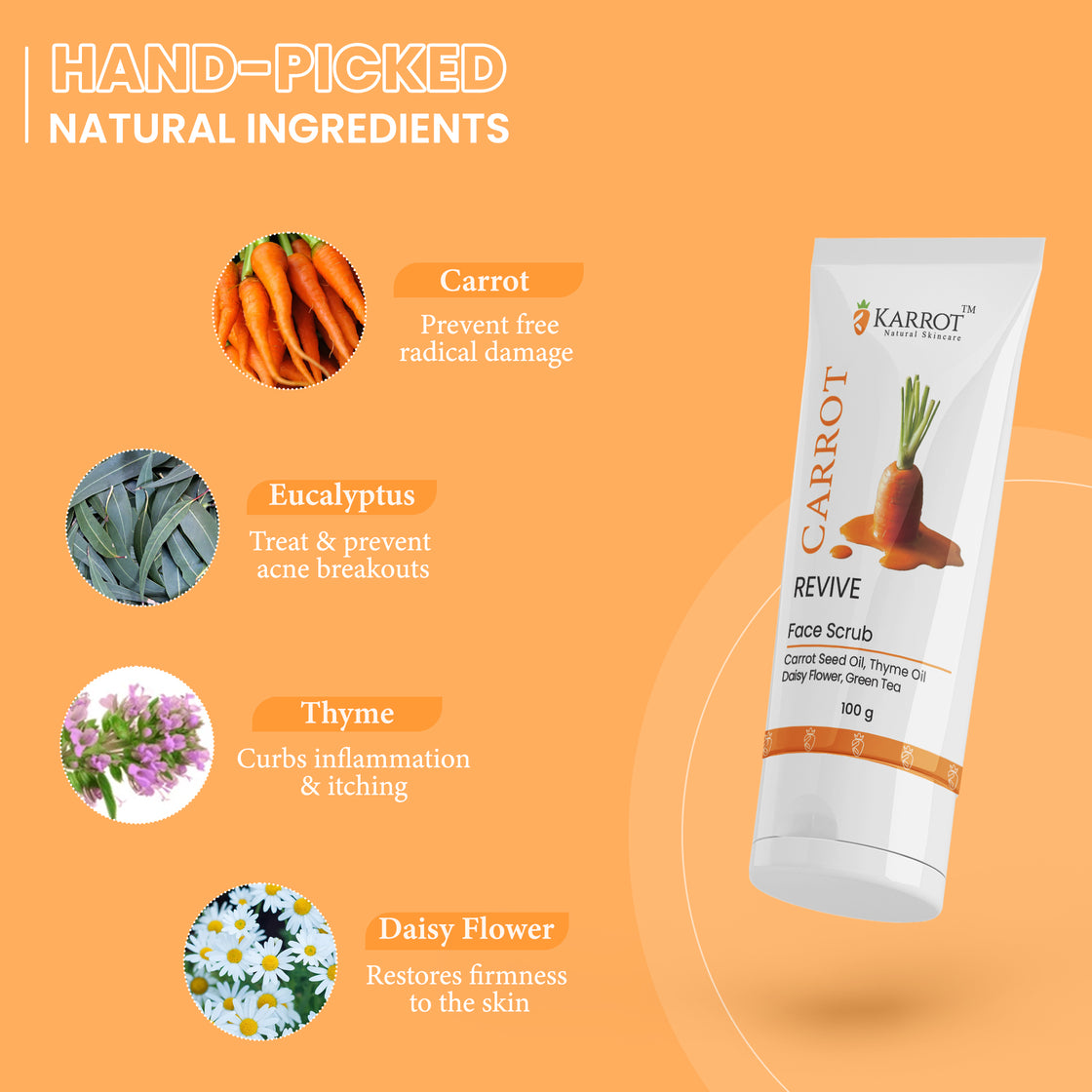 Carrot Face Scrub Ingredients