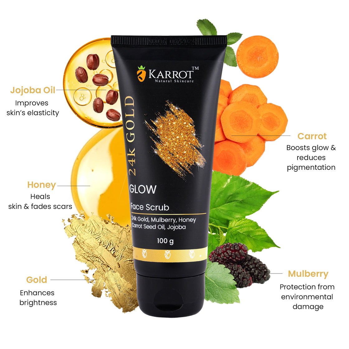 24K Gold Face Scrub